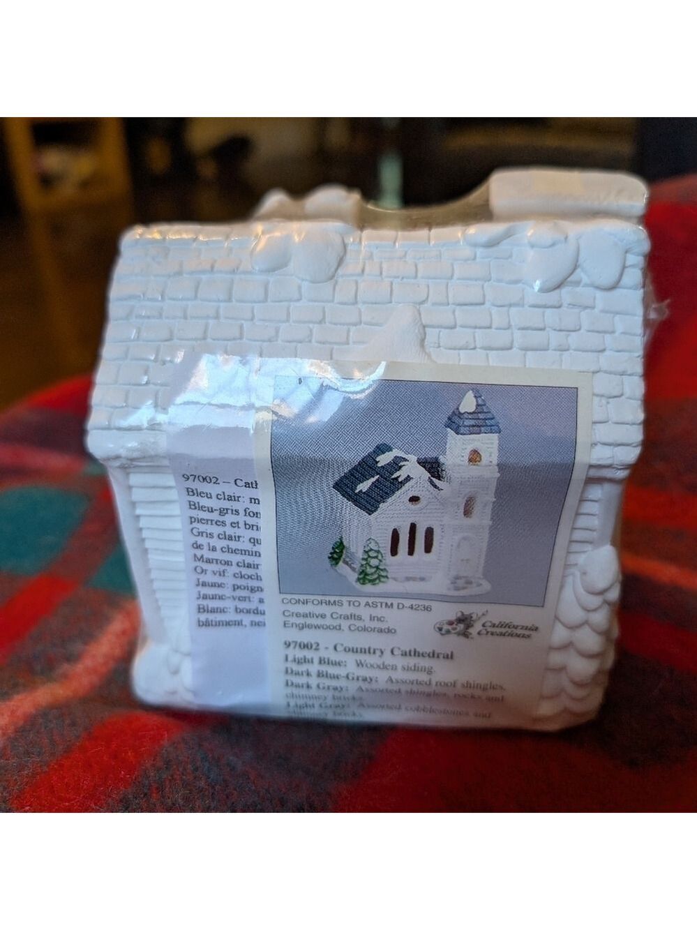 California Creations Country Cathedral 97002 Ready To Paint Christmas BNWT